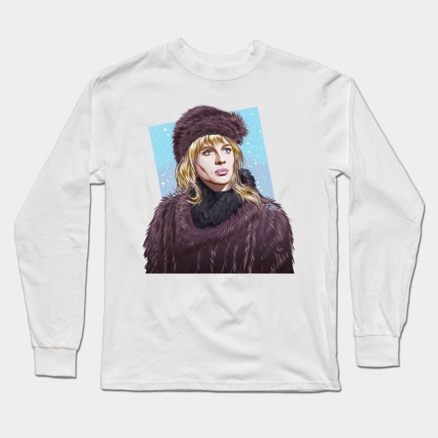 Julie Christie - An illustration by Paul Cemmick Long Sleeve T-Shirt by PLAYDIGITAL2020